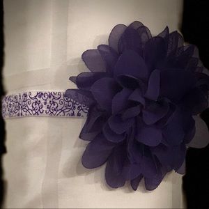 Custom Purple Flowered Headband